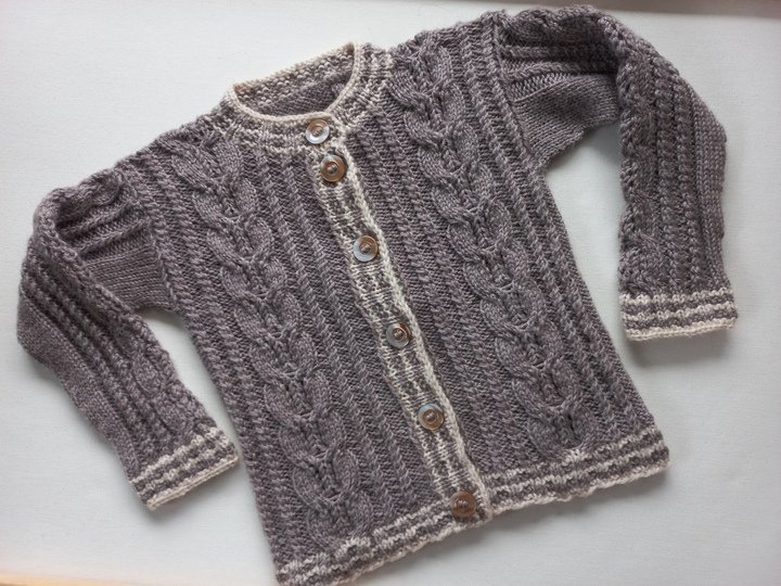 Strickanleitung Baby/Kleinkinder-TRACHTENJACKE, Schurwolle, Gr.98/104