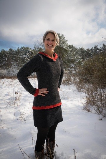 Strickanleitung Hoodie / Kapuzenpullover "Hemsedal"