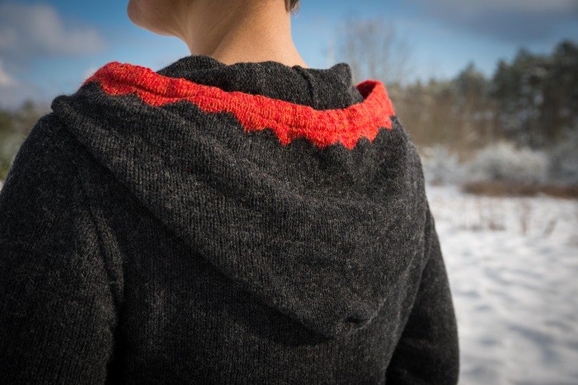 Strickanleitung Hoodie / Kapuzenpullover "Hemsedal"