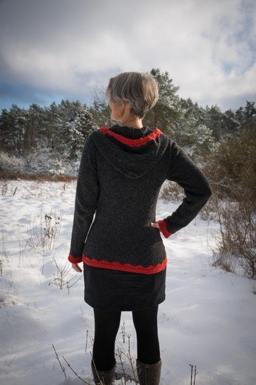 Strickanleitung Hoodie / Kapuzenpullover "Hemsedal"