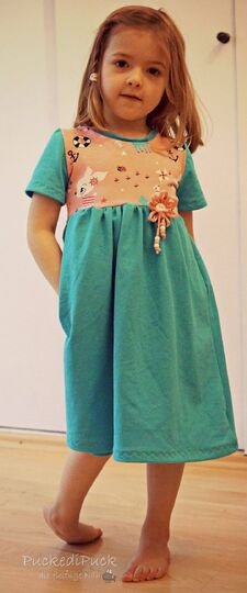 Schnittmuster Kinderkleid, Ballonkleid für Kinder, Nähanleitung Ballonkleid