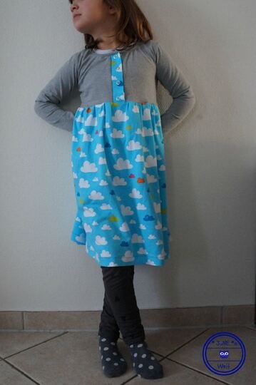 Schnittmuster Kinderkleid, Ballonkleid für Kinder, Nähanleitung Ballonkleid