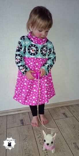 Schnittmuster Kinderkleid, Ballonkleid für Kinder, Nähanleitung Ballonkleid