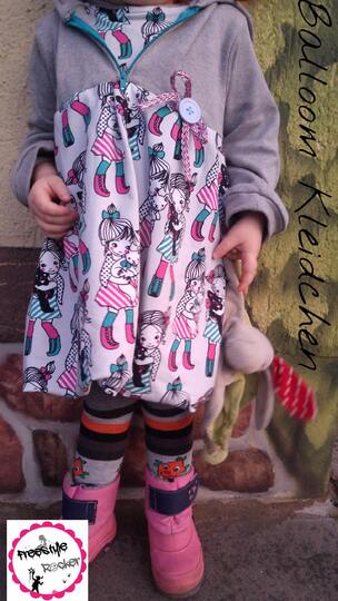 Schnittmuster Kinderkleid, Ballonkleid für Kinder, Nähanleitung Ballonkleid
