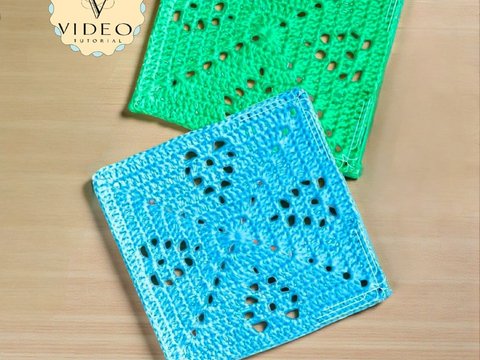 Crochet Heart Doily Granny Square Pattern – Valentine Openwork Napkin