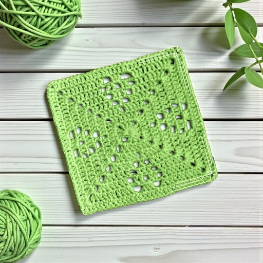 Crochet Heart Doily Granny Square Pattern – Valentine Openwork Napkin