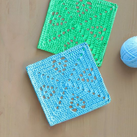 Crochet Heart Doily Granny Square Pattern – Valentine Openwork Napkin