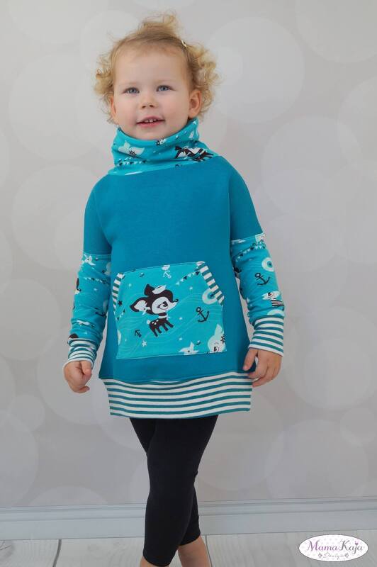 Schnittmuster Longpulli, Kinderpullover nähen, Babypullover, Vokuhil - Bild 7