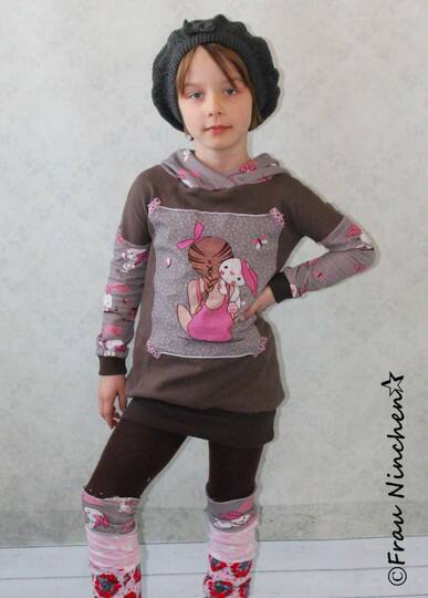 Schnittmuster Longpulli, Kinderpullover nähen, Babypullover, Vokuhil