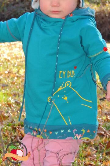 Schnittmuster Longpulli, Kinderpullover nähen, Babypullover, Vokuhil