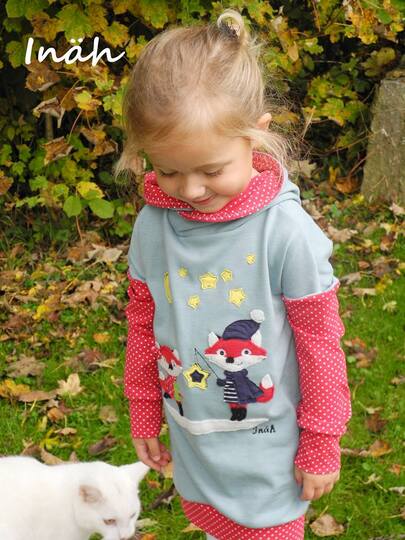 Schnittmuster Longpulli, Kinderpullover nähen, Babypullover, Vokuhil