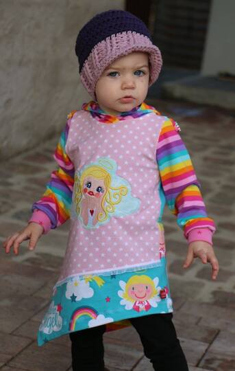 Schnittmuster Kindershirt, asymmetrisches Shirt, Nähanleitung und Schnitt