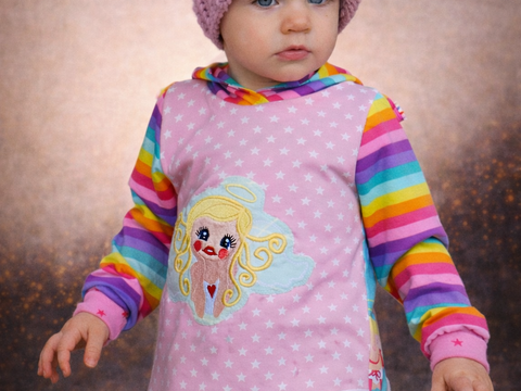 Schnittmuster Kindershirt, asymmetrisches Shirt, Nähanleitung und Schnitt