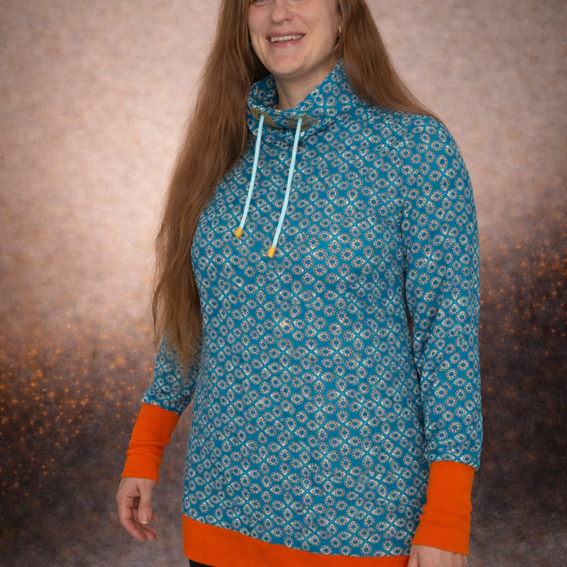 Schnittmuster Damenpullover, Vokuhila Shirt, Nähanleitung Pullover