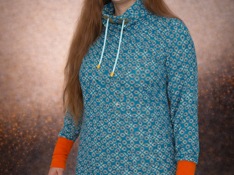 Schnittmuster Damenpullover, Vokuhila Shirt, Nähanleitung Pullover