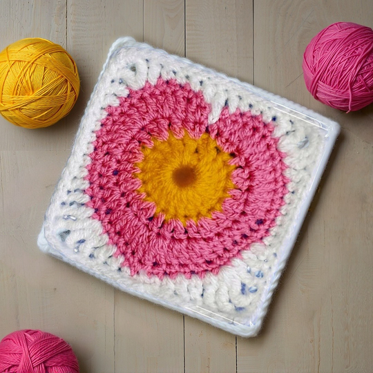 Heart Granny Square Crochet Pattern
