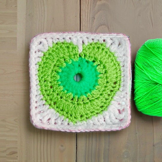 Heart Granny Square Crochet Pattern