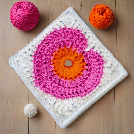 Heart Granny Square Crochet Pattern