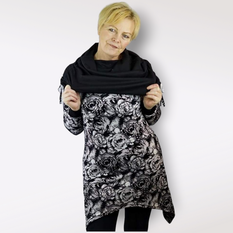 Schnittmuster Wasserfallshirt, Damenshirt, verschiedene Längen, Schnitt - Bild 2