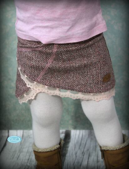 Schnittmuster Kinderrock, Nähanleitung, Schnittmuster, überlappender Rock