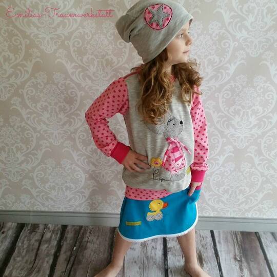 Schnittmuster Kinderrock, Nähanleitung, Schnittmuster, überlappender Rock