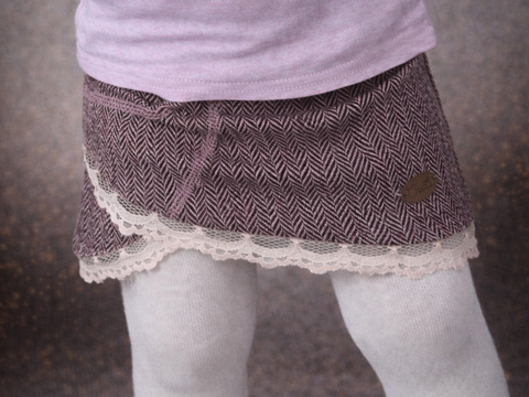 Schnittmuster Kinderrock, Nähanleitung, Schnittmuster, überlappender Rock