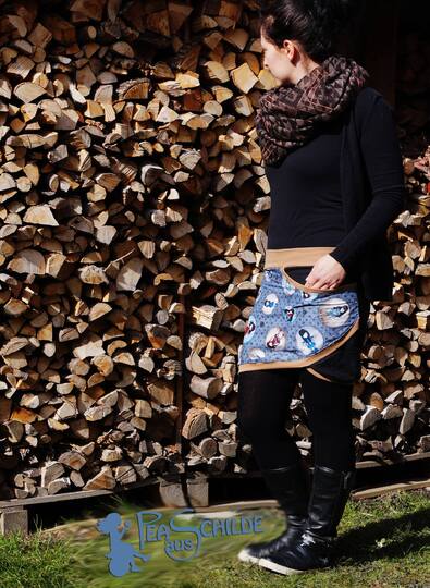 Schnittmuster Damenrock, überlappender Rock für Damen, Schnittmuster