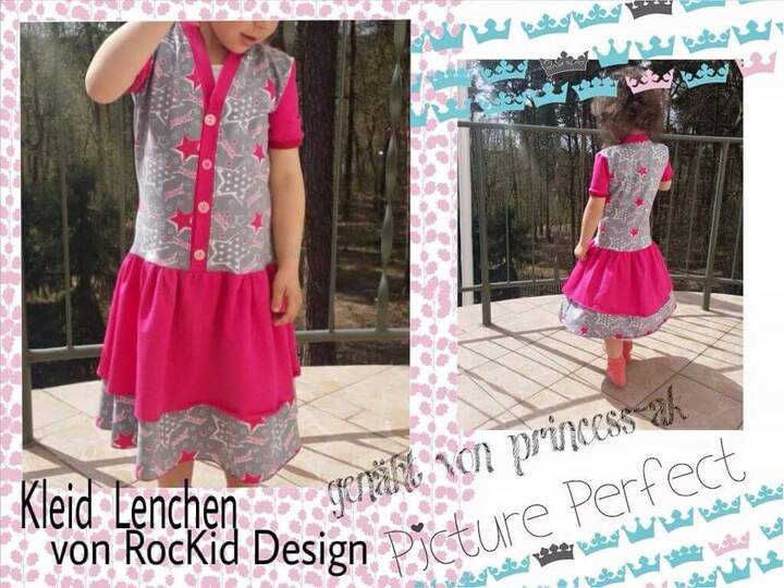 Schnittmuster Kinderkleid, verschiedene Rock- & Oberteilvarianten
