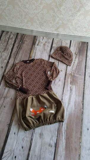 Schnittmuster Kinderkleid, verschiedene Rock- & Oberteilvarianten