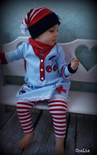 Schnittmuster Kinderkleid, verschiedene Rock- & Oberteilvarianten