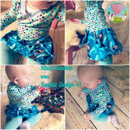 Schnittmuster Kinderkleid, verschiedene Rock- & Oberteilvarianten