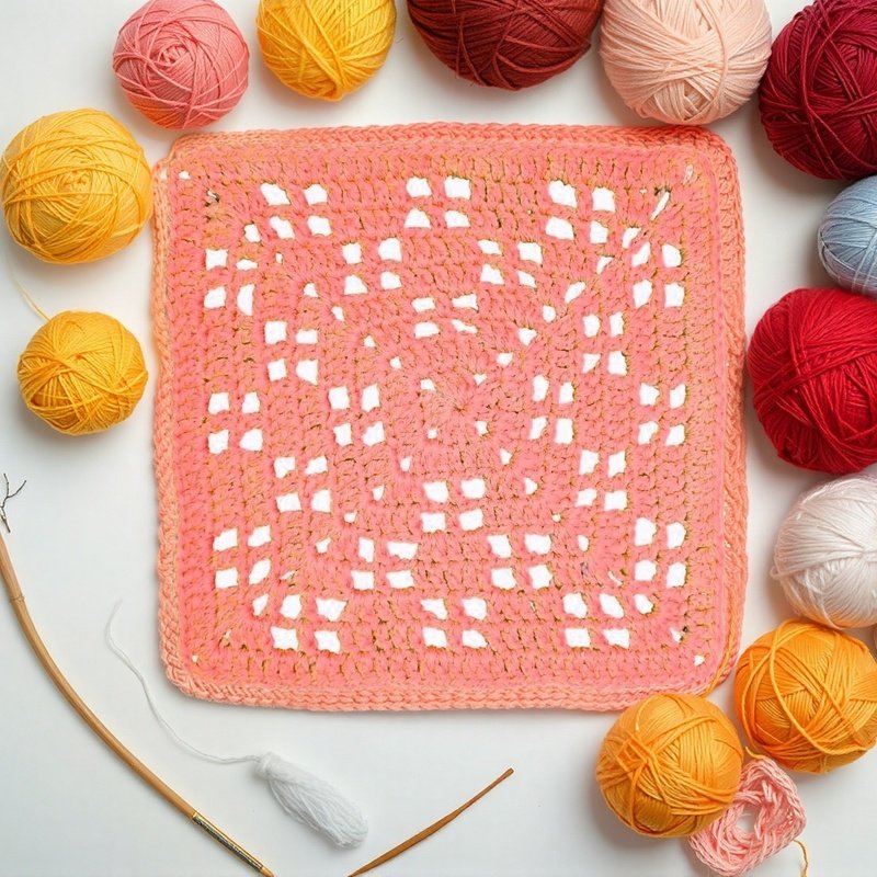 Lacy Granny Square Crochet Pattern – Do It Yourself Openwork design - Image 8