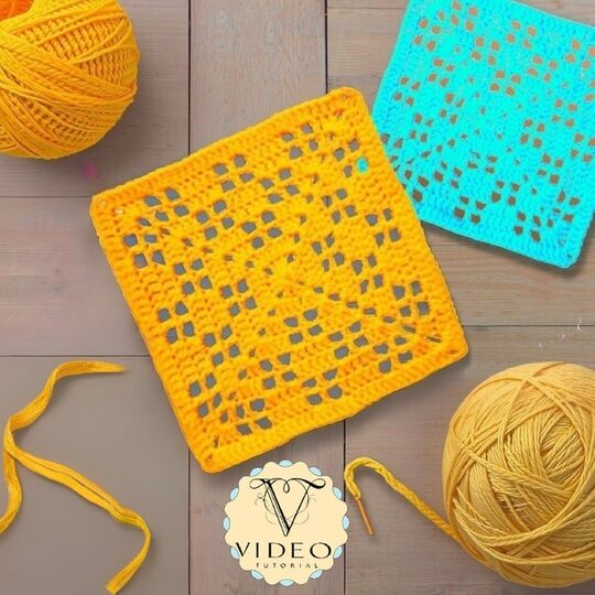 Lacy Granny Square Crochet Pattern – Do It Yourself Openwork design