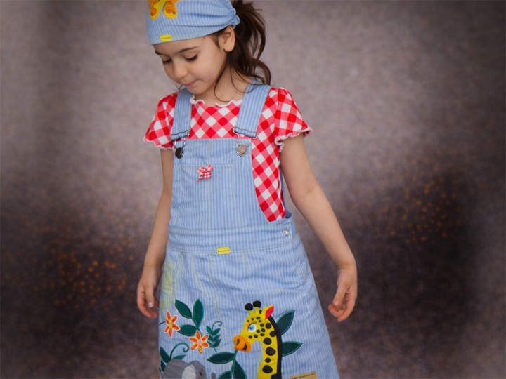 Latzrock Schnittmuster, Kinderrock, Kinder Latzrock