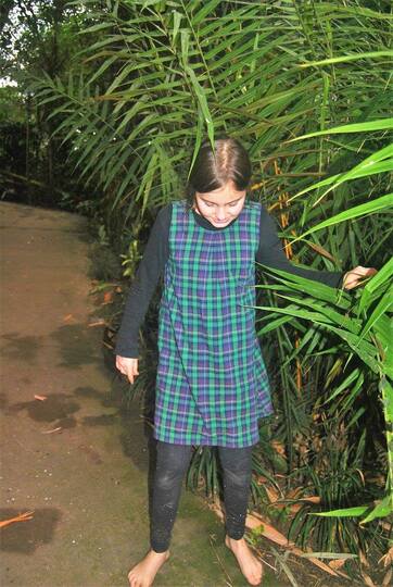 Schnittmuster Kinderkleid, Kleid mit Kellerfalte, Schnittmuster Kinderkleid