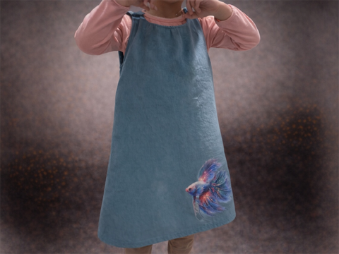 Schnittmuster Kinderkleid, Kleid mit Kellerfalte, Schnittmuster Kinderkleid