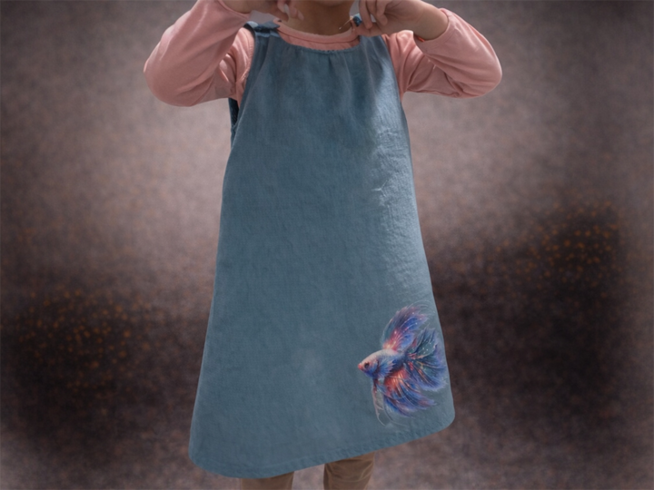 Schnittmuster Kinderkleid, Kleid mit Kellerfalte, Schnittmuster Kinderkleid