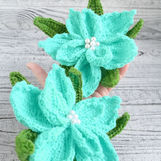 Poinsettia Crochet Pattern: Christmas Flower Ornament