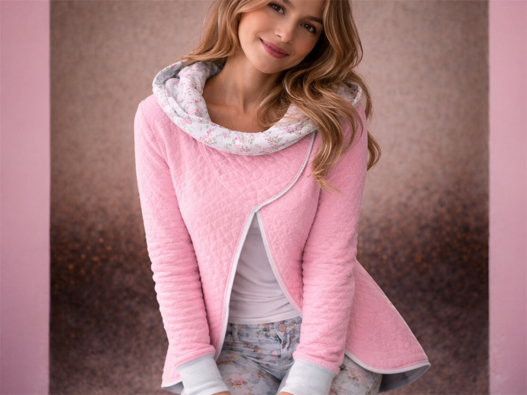 Schnittmuster Damenjacke, Strickjacke nähen, Nähanleitung