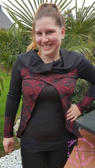 Schnittmuster Damenjacke, Strickjacke nähen, Nähanleitung