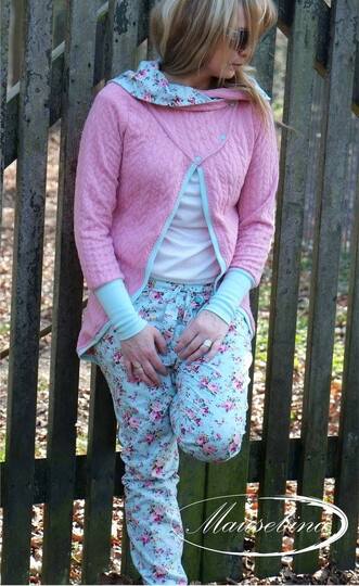 Schnittmuster Damenjacke, Strickjacke nähen, Nähanleitung