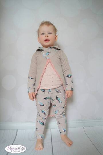 Schnittmuster Kinder Strickjacke, Jacke für Kinder, Nähanleitung
