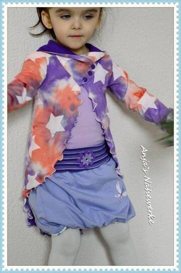 Schnittmuster Kinder Strickjacke, Jacke für Kinder, Nöhanleitung