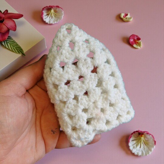 Valentines Plush Pocket Hug, Granny Square Envelope + 3 Heart Sizes