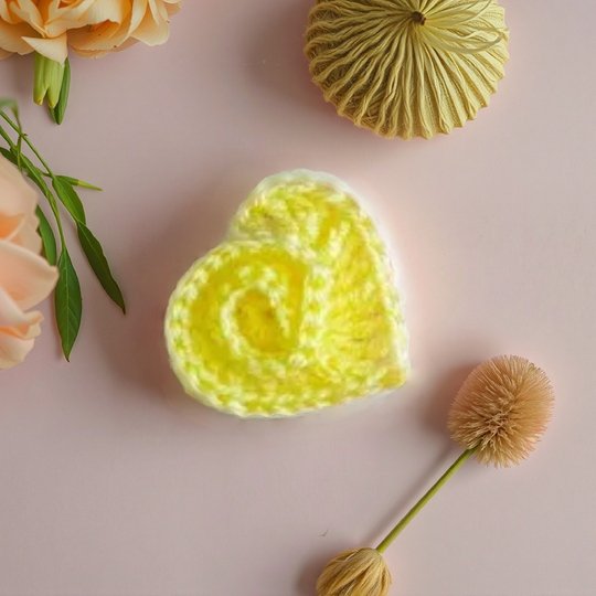 Swirly Rose Heart Valentines Plush