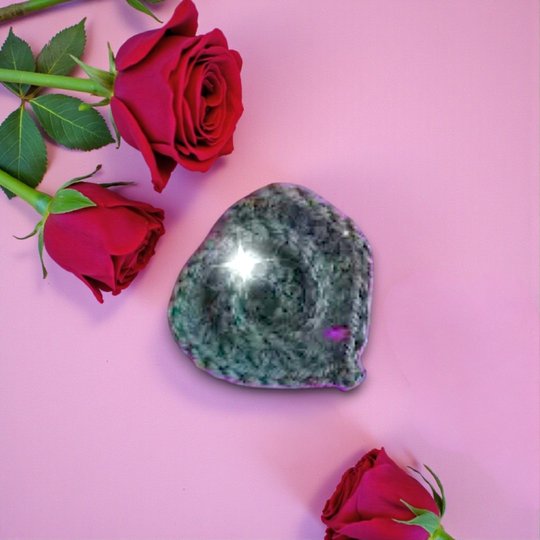 Swirly Rose Heart Valentines Plush