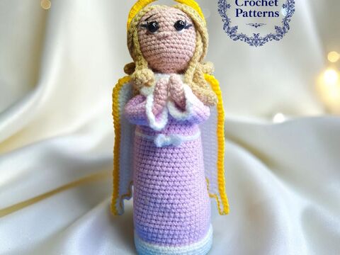 Christmas Guardian Angel Toy Crochet Pattern, Christmas in July, Amigurumi