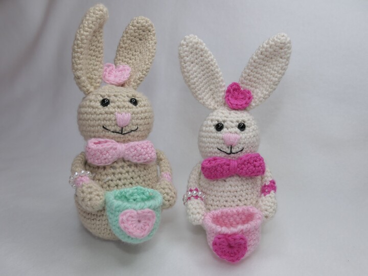 Häschen Valentina - Häkelanleitung für den Valentinstag und die Osterzeit