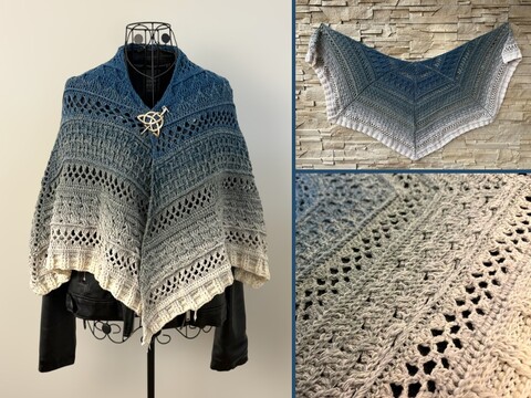 Crochet Pattern Pentagonal Scarf „Koria“