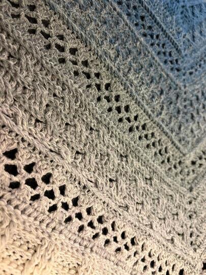 Crochet Pattern Pentagonal Scarf